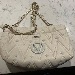 Valentino Cara studded quilted convertible clutch